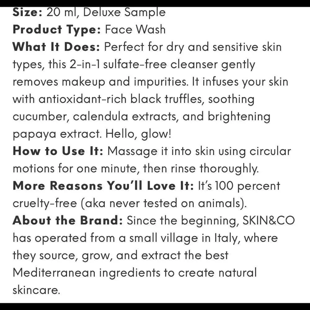 SKIN&CO ROMA Truffle Therapy Morning Dew 20ml rosy